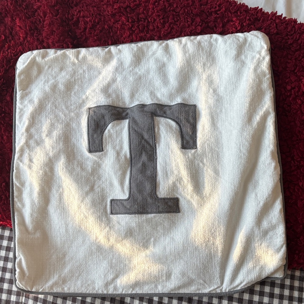 Letter T Pillow Cover